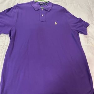 Polo Ralph Lauren Polo Shirt Purple + Yellow Horse Sale 🔥 🔥